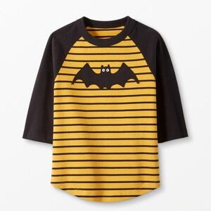 Hanna Andersson 100cm Size 4 Bat Top Halloween Shirt EUC Sueded Jersey Art Tee